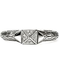 John Hardy - Icon Stud Diamond Ring - Lyst