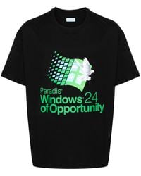 3.PARADIS - T-shirt Windows Hologram en coton - Lyst