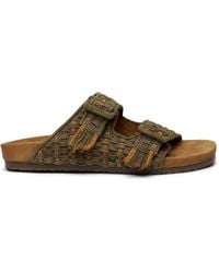 BAZISZT - Tress Woven Tassel Sandals - Lyst