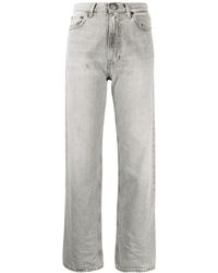 Haikure Jeans dritti con vita media - Grigio