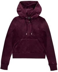 Juicy Couture - Robertson Velour Zip-Up Hoodie - Lyst