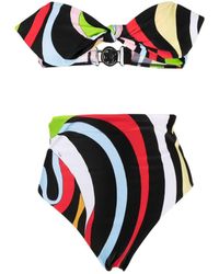 Emilio Pucci - Top de bikini con estampado abstracto - Lyst
