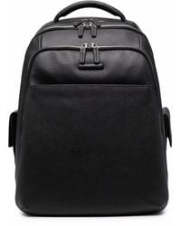 Piquadro - Leather Zipped Backpack - Lyst