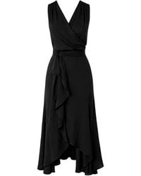 Silk95five - Shangri La Ruffled V-Neck Maxi Dress - Lyst