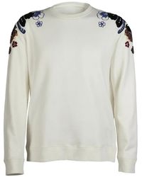 Valentino Garavani - Floral-Embellished Sweatshirt - Lyst