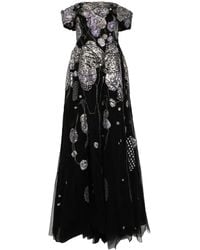 Saiid Kobeisy - Off-Shoulder Beaded Tulle Dress - Lyst