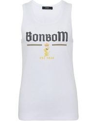 BONBOM - Logo-Print Tank Top - Lyst