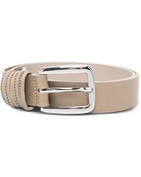 Peserico - Textured-Leather Buckle Belt - Lyst