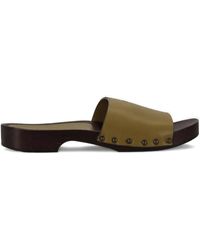 LA ROSE - Leather Sandals - Lyst