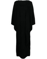 Totême - Detachable-shawl cashmere maxi dress - Lyst