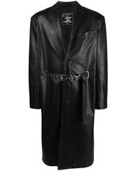 Y. Project - Belted Faux-Leather Coat - Lyst