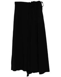 Yohji Yamamoto - Pantalon Évasé Ry Lawn L À Fronces - Lyst
