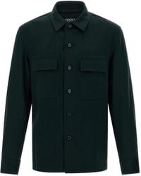 ZEGNA - Kasjmier Overhemd Met Knoopsluiting - Lyst