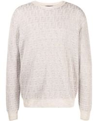 Fendi - Ff-jacquard Sweater - Lyst