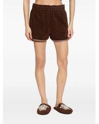 Versace - Towelling Trim Shorts - Lyst