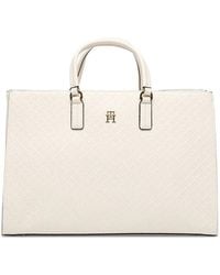 Tommy Hilfiger - Monogram-Embossed Tote Bag - Lyst