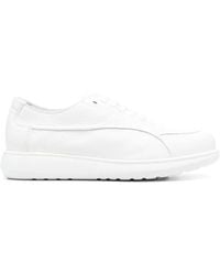 Giorgio Armani - Lace-Up Low-Top Leather Sneakers - Lyst