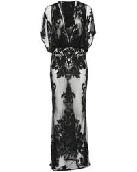 Norma Kamali - Lace-Embroidered Hooded Maxi Dresses - Lyst