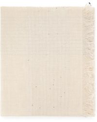 Peserico - Check-Pattern Sequin-Embellished Scarf - Lyst