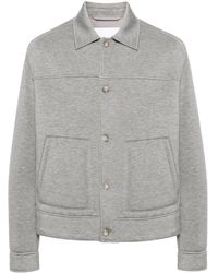 Neil Barrett - Mélange Jersey Shirt Jacket - Lyst