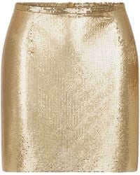 Rabanne - Mesh Mini Skirt - Lyst