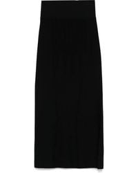Mugler - High-Waisted Midi Skirt - Lyst