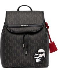KARL LAGERFELD - Logo-Appliqué Monogram Backpack - Lyst