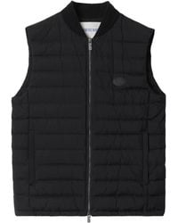 Burberry - Down Vest With Logo - Lyst
