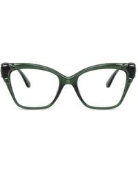 Swarovski - Cat-Eye-Brille Mit Kristallen - Lyst