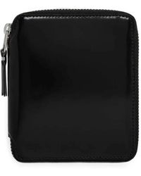 Comme des Garçons - Patent-Finish Zip-Around Wallet - Lyst