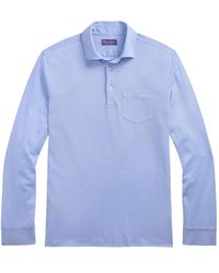 Ralph Lauren - Long-Sleeve Chest-Pocket Polo Shirt - Lyst