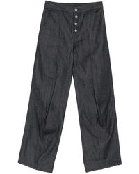 Cecilie Bahnsen - Flower-Button Jeans - Lyst
