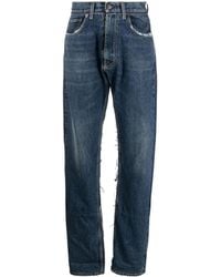 Maison Margiela - Ripped Straight-Leg Jeans - Lyst