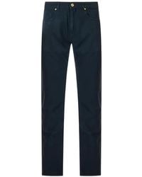 Incotex - Logo-Patch Straight-Leg Trousers - Lyst