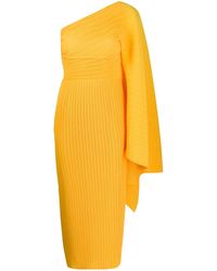 Solace London Midi-jurk - Oranje