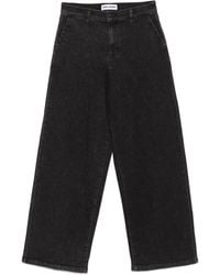 DKNY - High-Rise Wide-Leg Jeans - Lyst