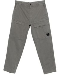 C.P. Company - Cargo-Pockets Straight-Leg Trousers - Lyst