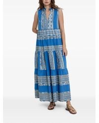 Greek Archaic Kori - Embroidered Tiered Dress - Lyst