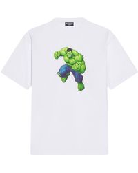 Balenciaga - Hulk-print Short-sleeve T-shirt - Lyst