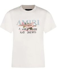 Amiri - T-Shirts And Polos Light And Natural - Lyst