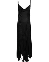 Y. Project - Lace-panelled Satin Maxi Dress - Lyst