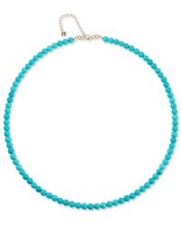 Mateo - 14kt Yellow Gold Turquoise Beaded Necklace - Lyst