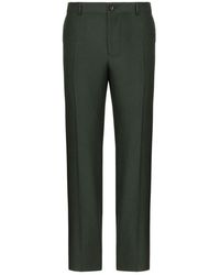 Dolce & Gabbana - Sartoriale Tailored Linen Trousers - Lyst