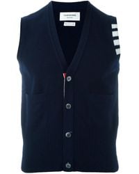 Thom Browne - Cárdigan sin mangas con botones - Lyst