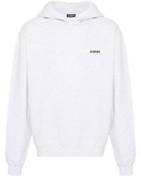 Jacquemus - Le Hoodie Gros Grain Top Met Logo-Applicatie - Lyst