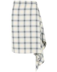 Coperni - Asymmetrische Geruite Rok - Lyst