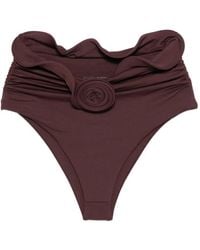 Magda Butrym - Ruffle Flower-Detail Bikini Bottom - Lyst