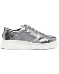 Camper - Metallic Lace-Up Low-Top Sneakers - Lyst