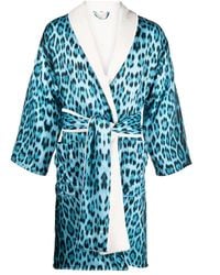 Roberto Cavalli - Leopard-Print Robe - Lyst