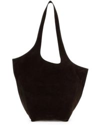 The Attico - Large Le Scoop Suede Tote Bag - Lyst